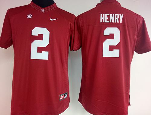 Crimson Tide #2 Derrick Henry Red Women's Stitched NCAA Jersey - Click Image to Close